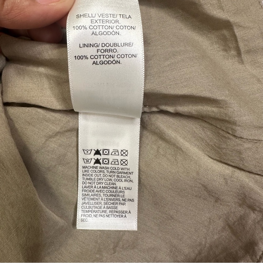 NWT Lucky brand Brown/White Poplin Bubble Hem Maxi Dress Size XL - Picture 10 of 10